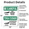 Signmission Hot Surface Sign, 14 in H x 10 in W, Aluminum, Hot Surface Do Not Touch Bilingual OS-2PACK-BC-A-1014-L-10029 - alternate 6